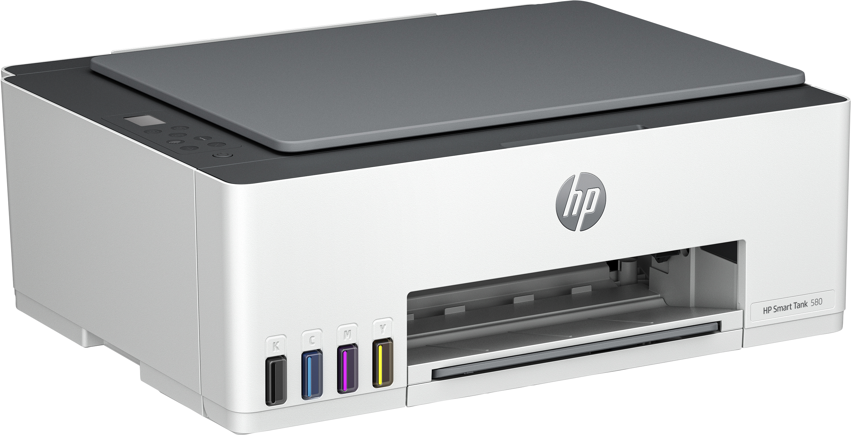 HP SmartTank 580 All-in-One Printer - A4 Color Ink, Print/Copy/Scan, WiFi, 22ppm, 400-800 pages per month