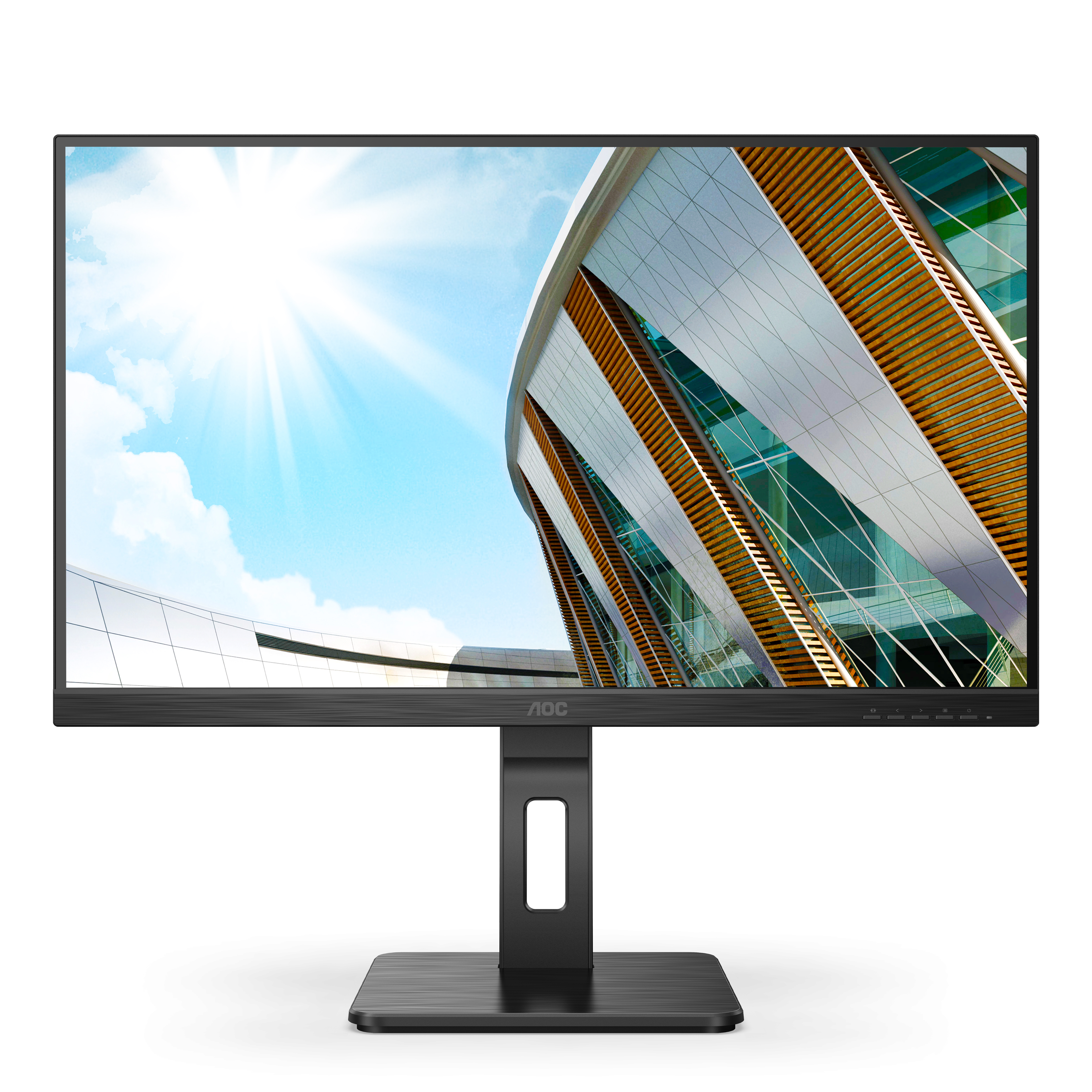 AOC - LED Monitor - 27P2Q - 27 " - IPS - FHD - 16:9 - 75 Hz - 4 ms - 1920 x 1080 - 250 cd/m² - Headphone out (3.5mm) - HDMI ports quantity 1 - Black - Warranty 36 month(s)