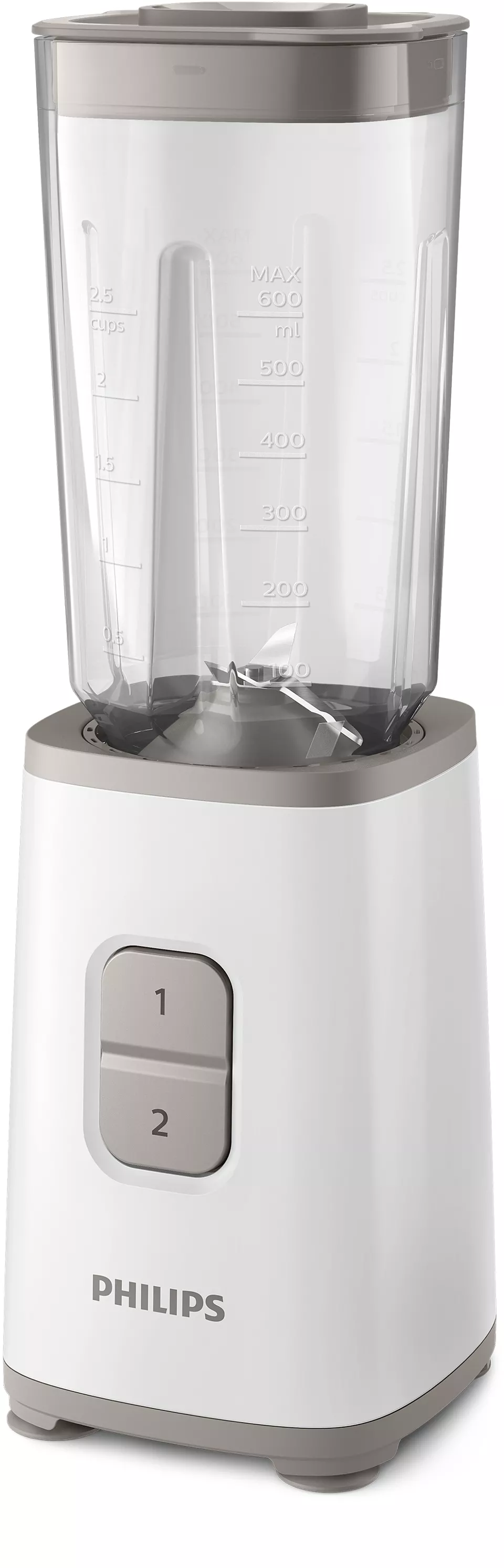 Philips - Mini blender - HR2602/00 - Personal - 350 W - Jar material SAN - Jar capacity 1 L - Ice crushing - White