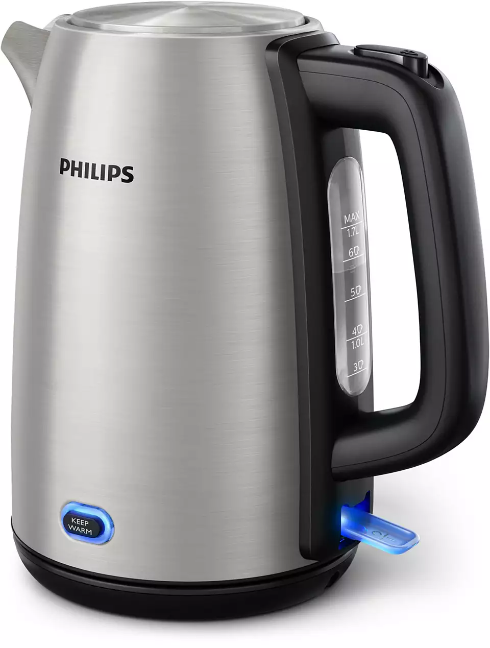 Philips - Kettle - HD9353/90 Viva Collection - Electric - 1740 W - 1.7 L - Stainless steel - 360° rotational base - Stainless steel