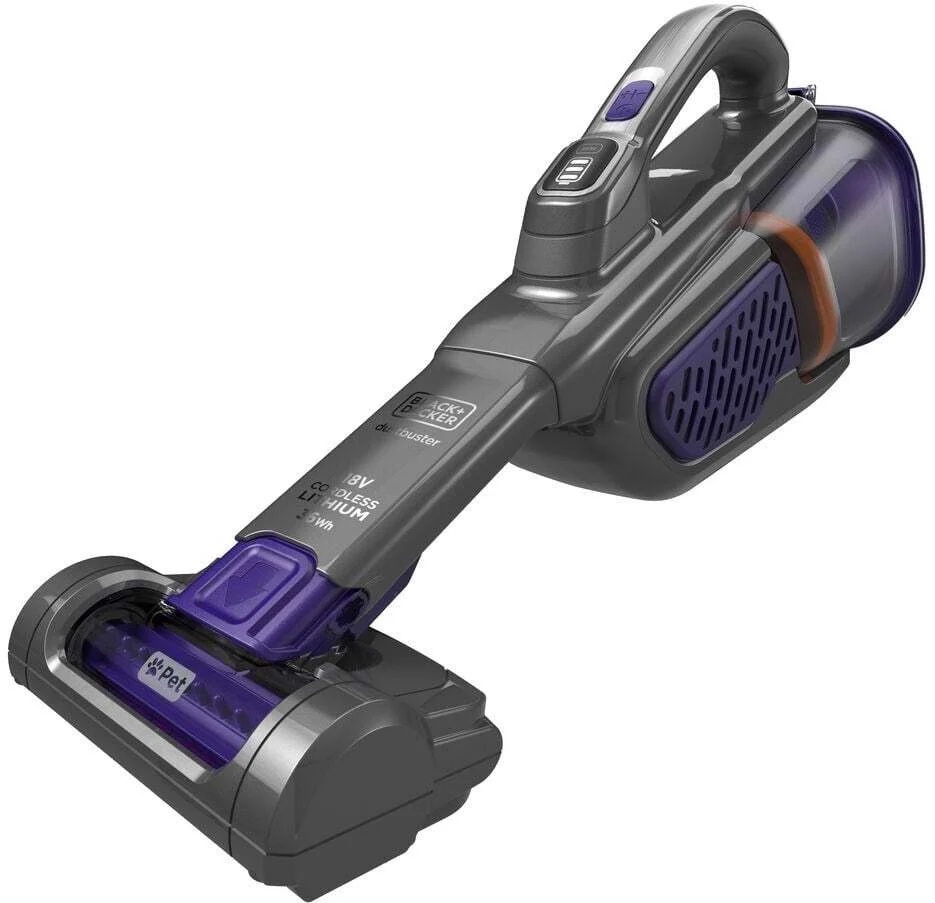 BLACK & DECKER Vacuum Cleaner - BHHV520BFP-QW - Cordless operating - 18 V - Black/Purple
