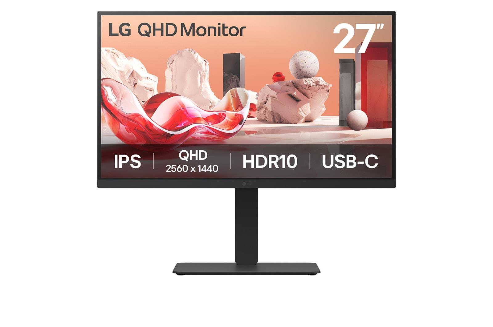 LCD Monitor|LG|27BA75QB-B|27"|Panel IPS|2560x1440|16:9|100Hz|Matte|Speakers|Swivel|Pivot|Height adjustable|Tilt|Colour Black|27BA75QB-B