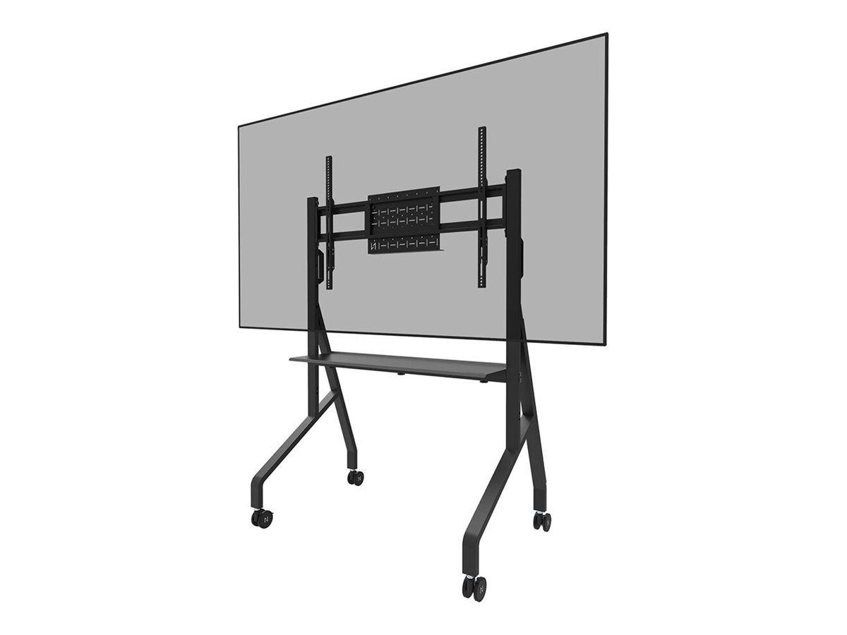 Neomounts Floor stand - FL50-525BL1 TV trolley - Adjustable Height - 55-86 " - Maximum weight (capacity) 76 kg - Black