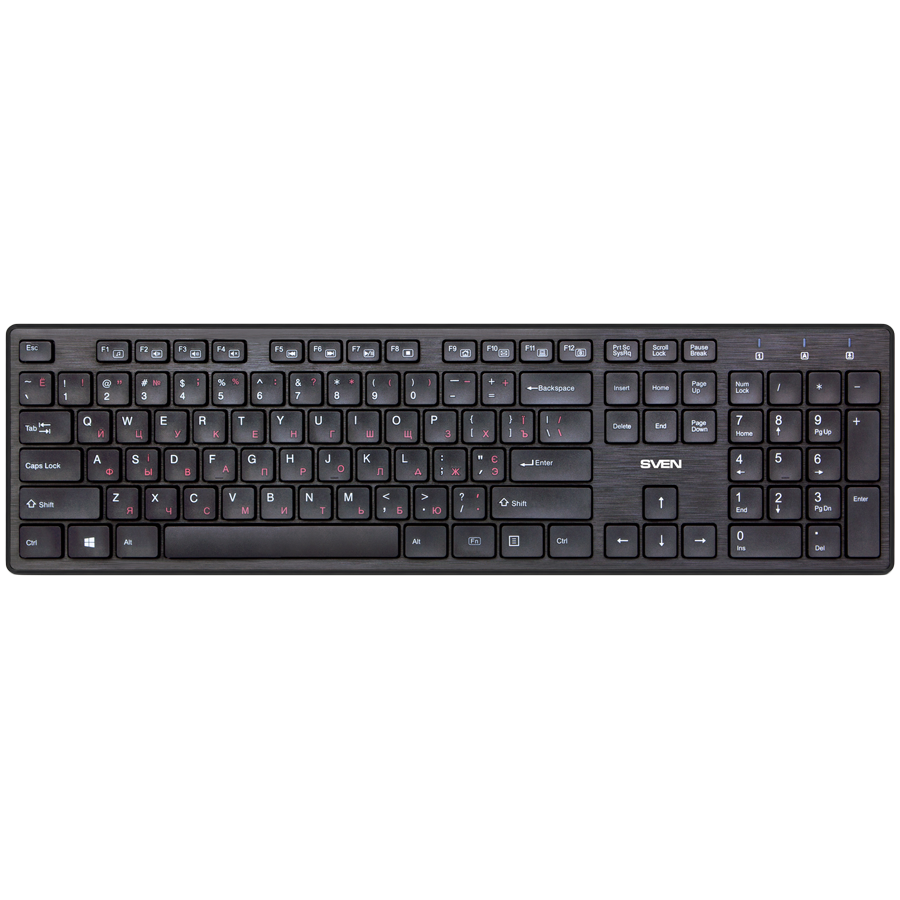 Wireless Keyboard SVEN KB-E5800W, Black