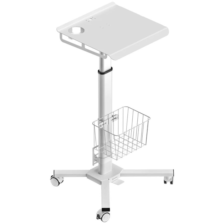 ONKRON Height Adjustable Laptop Desk Utility Medical Cart with Wheels ONKRON, White