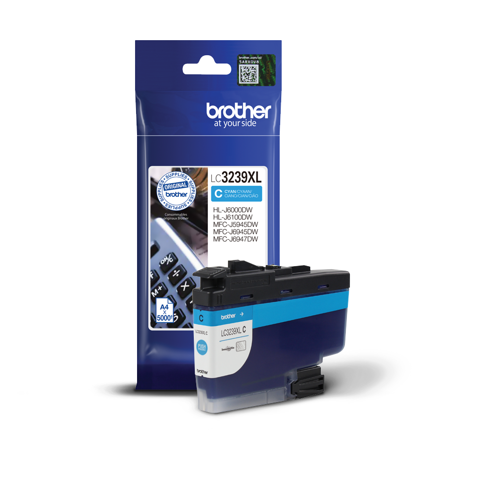 Brother High-yield Ink Cartridge - LC3239XLC - Ink - Cyan