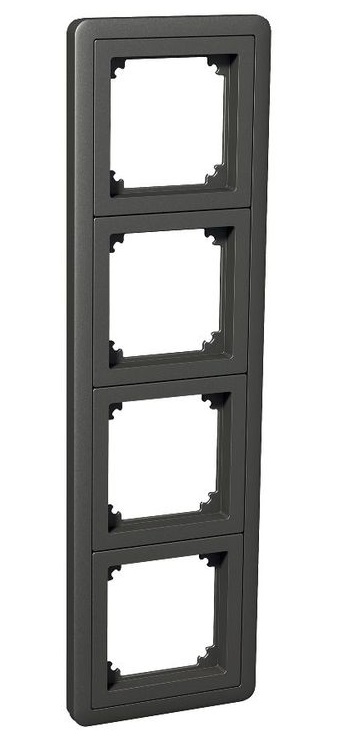 SCHNEIDER ELECTRIC EXXACT COMBI 4-GANG FRAME ANTHRACITE