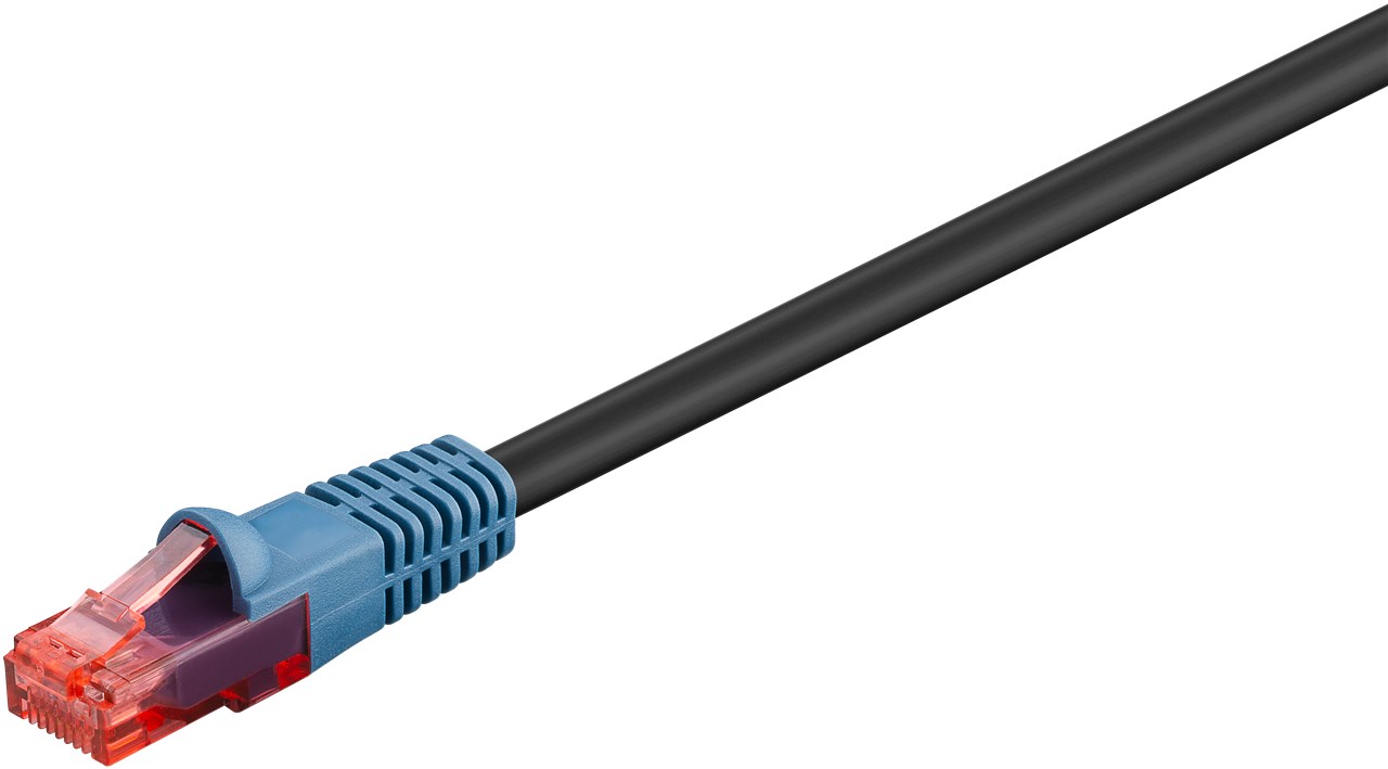 CAT 6 Outdoor-patch cable U/UTP - 94389 - Prewired, unshielded LAN cable with RJ45 plugs for connecting network components; Double-layer polyethylene jacket protects the network cable outdoors and makes it extremely weather-resistant; The outdoor Ethernet