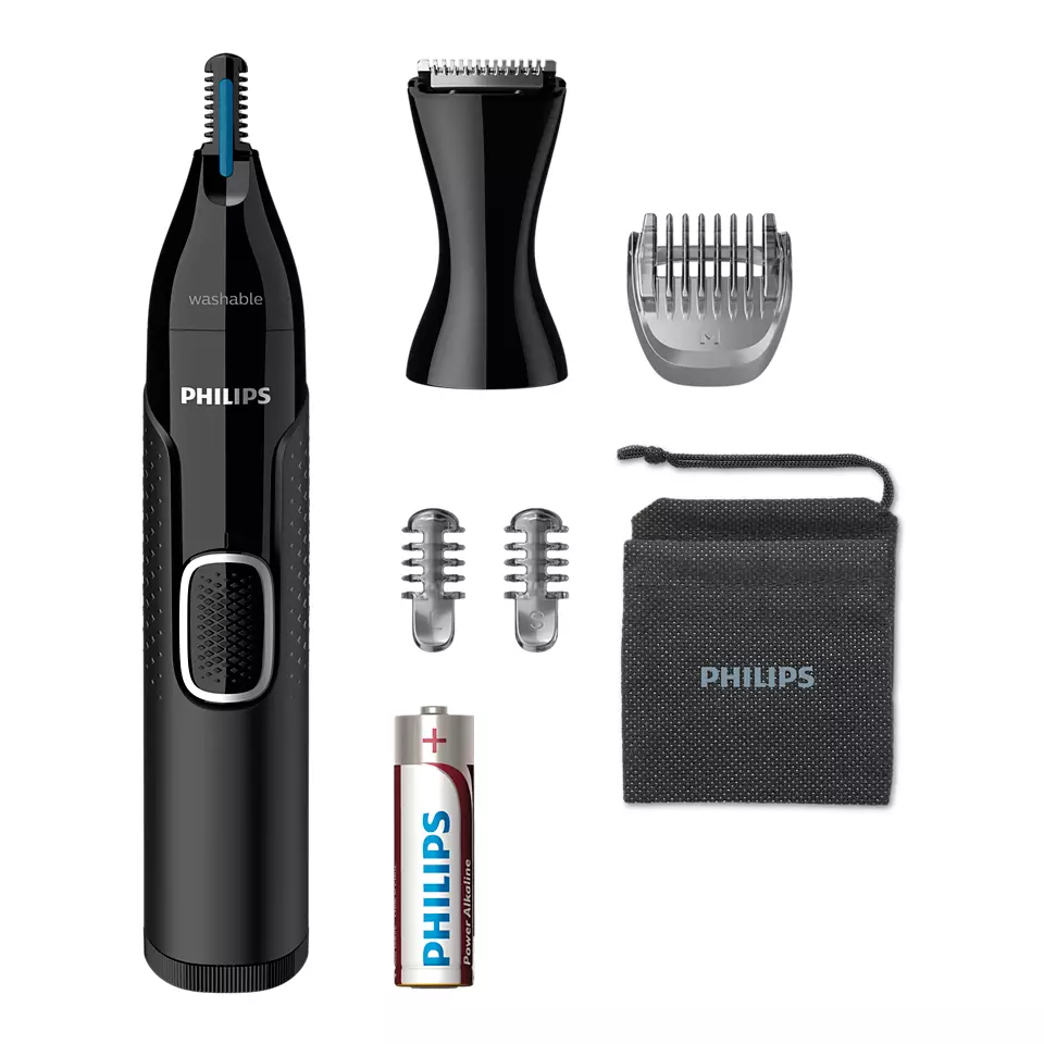 Philips - Nose, Ear, Eyebrow and Detail Hair Trimmer - NT5650/16 - Nose, Ear, Eyebrow and Detail Hair Trimmer - Black