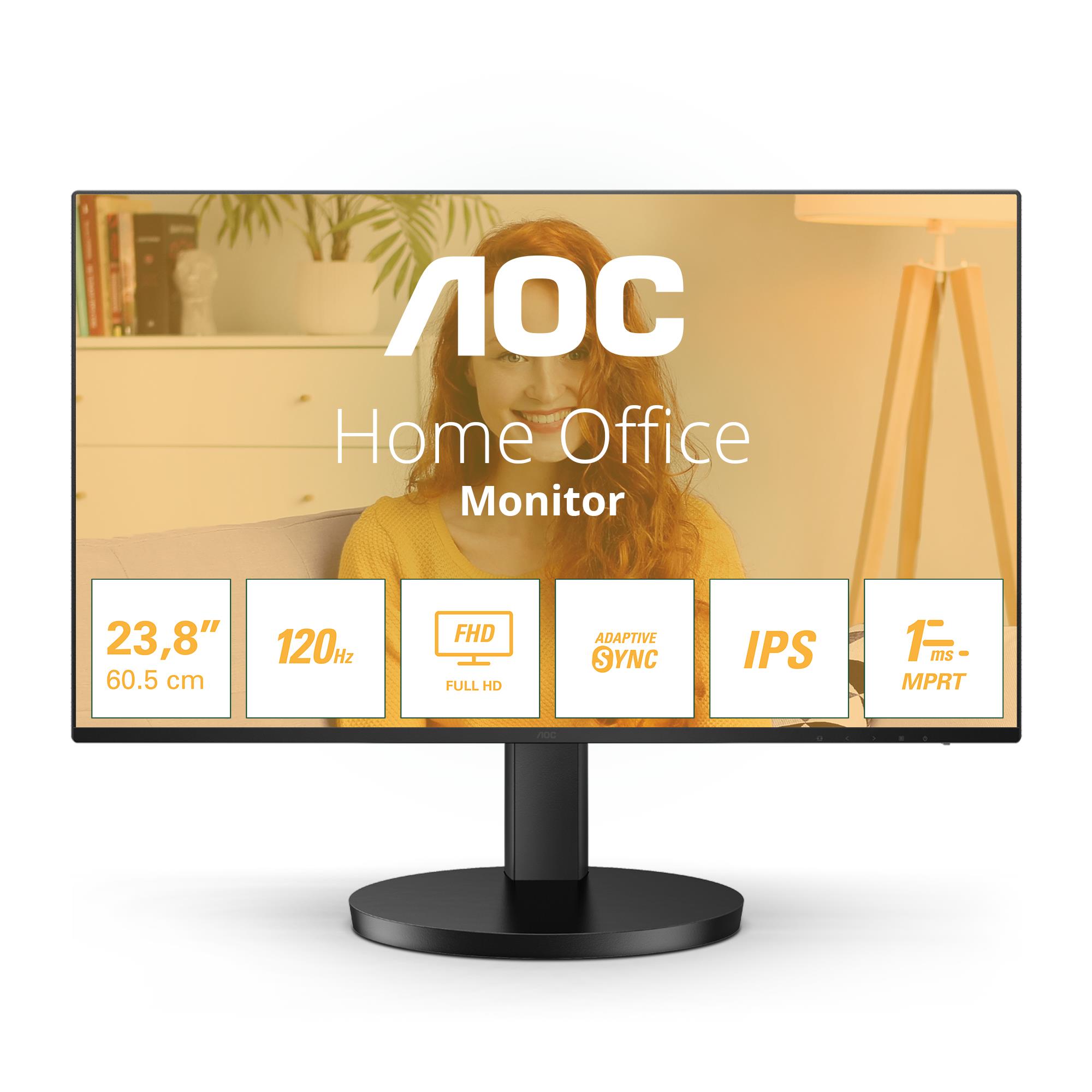 LCD Monitor|AOC|24B3HA2|24"|Panel IPS|1920x1080|16:9|100 Hz|Matte|4 ms|Speakers|Colour Black|24B3HA2