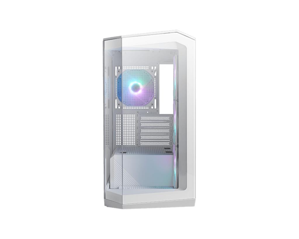 Case|MSI|MidiTower|Case product features Transparent panel|Not included|MicroATX|Colour White|MAGPANOM100RPZWHITE