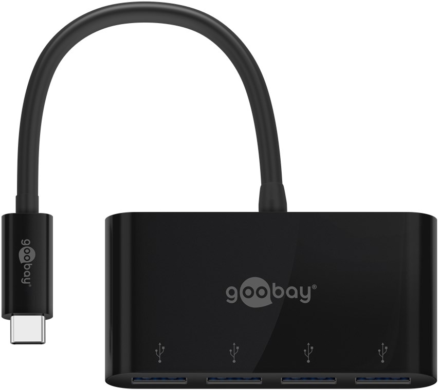 Goobay - 4-Port USB-C Multiport Adapter - 61073 - Type-C - USB-A