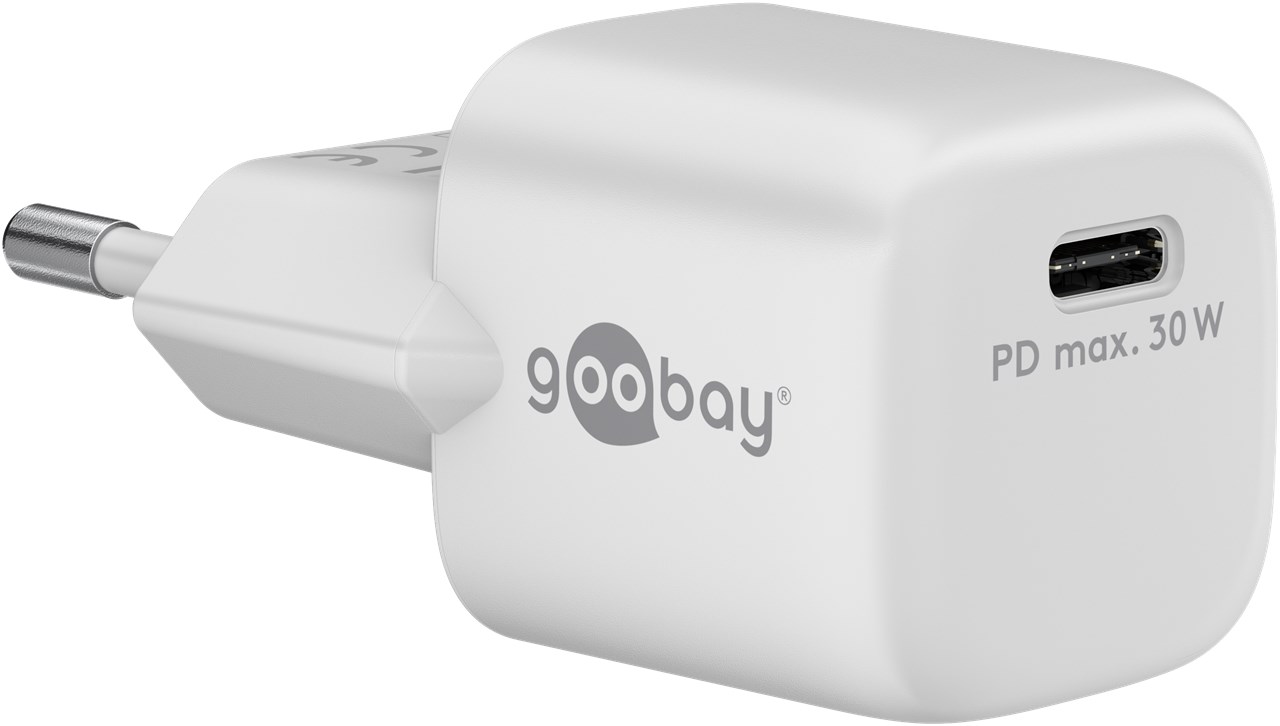 Goobay - USB-C PD GaN Fast Charger Nano (30 W) - 59716 - N/A