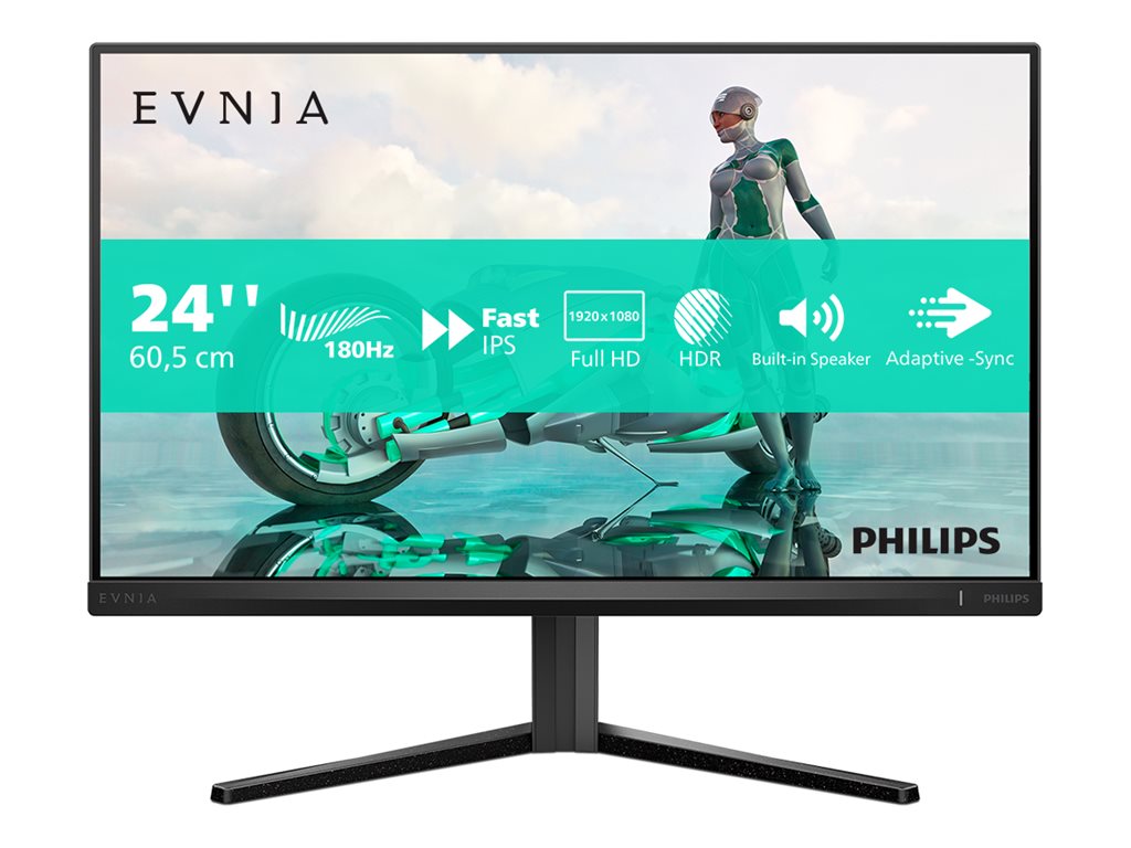 Philips - 24M2N3200S/00 - 24 " - IPS - 16:9 - 180 Hz - 1 ms - 1920 x 1080 pixels - 300 cd/m² - HDMI ports quantity 2 - Warranty 36 month(s)