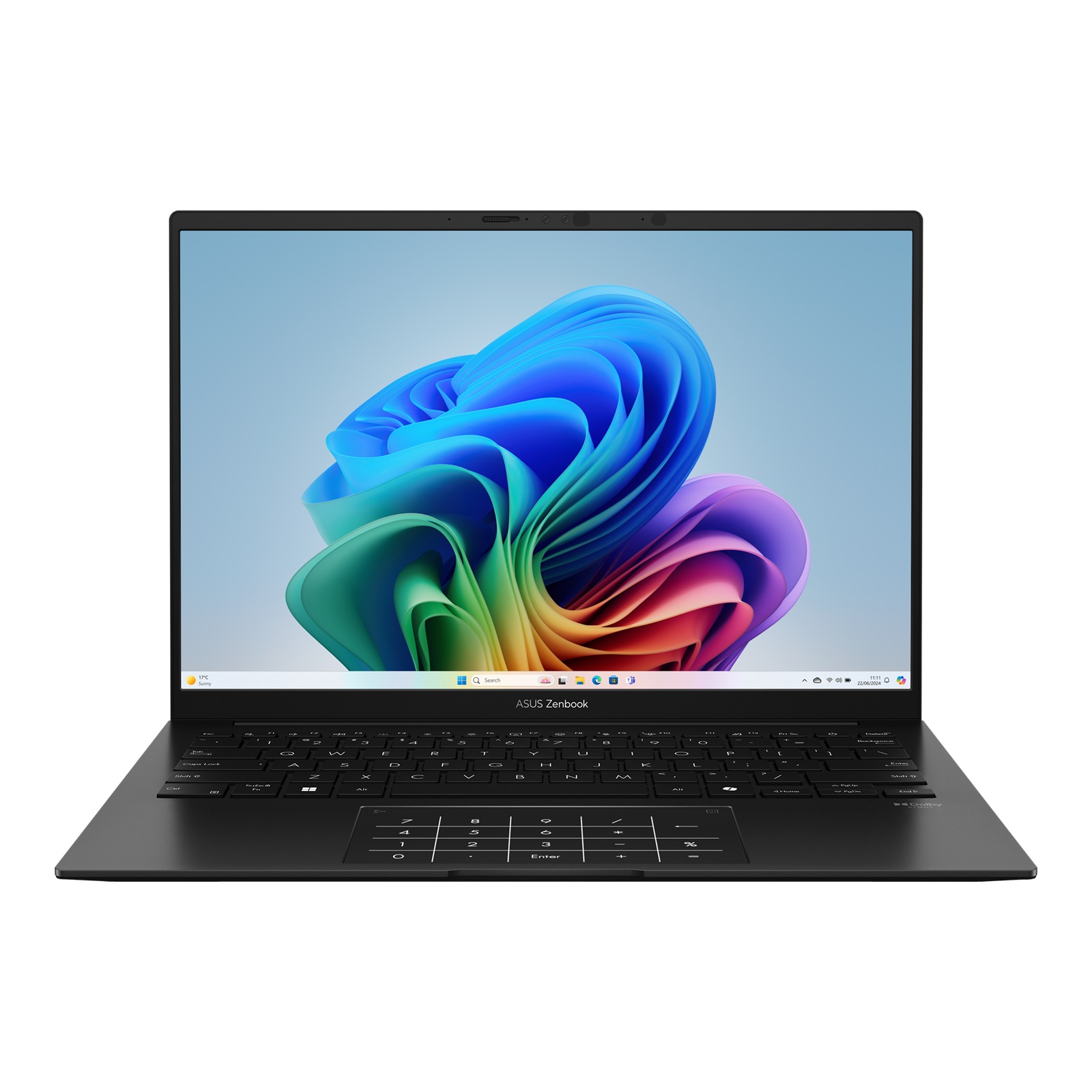 Asus - Zenbook 14 UM3406KA-PP164W - Jade Black - 14 " - OLED - 3K - 2880 x 1800 pixels - 120 Hz - Glossy - AMD Ryzen AI 7 - 350 - 32 GB - LPDDR5X - Solid-state drive capacity 1000 GB - AMD Radeon Graphics - Windows 11 Home - 802.11ax - Bluetooth version 5