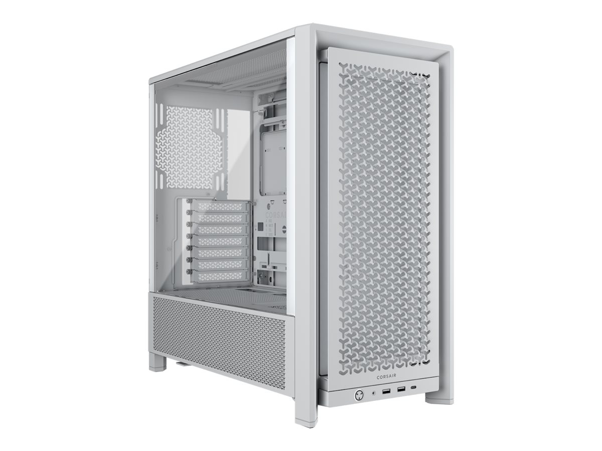 Corsair PC Case - Frame 4000D Modular - White - Mid-Tower