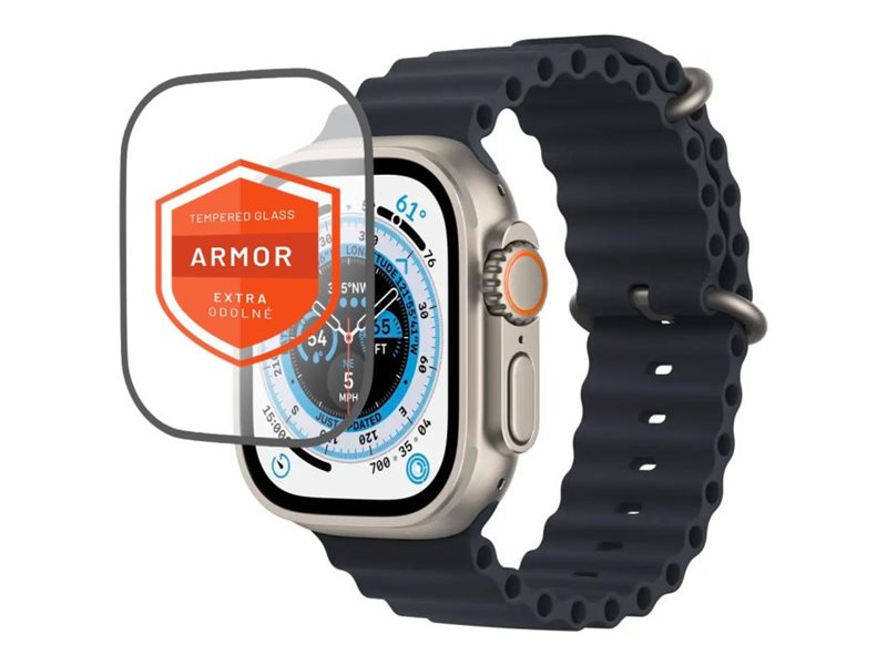 Fixed - Armor Tempered Glass for Apple Watch Ultra 49mm/Ultra 2 49mm - Black
