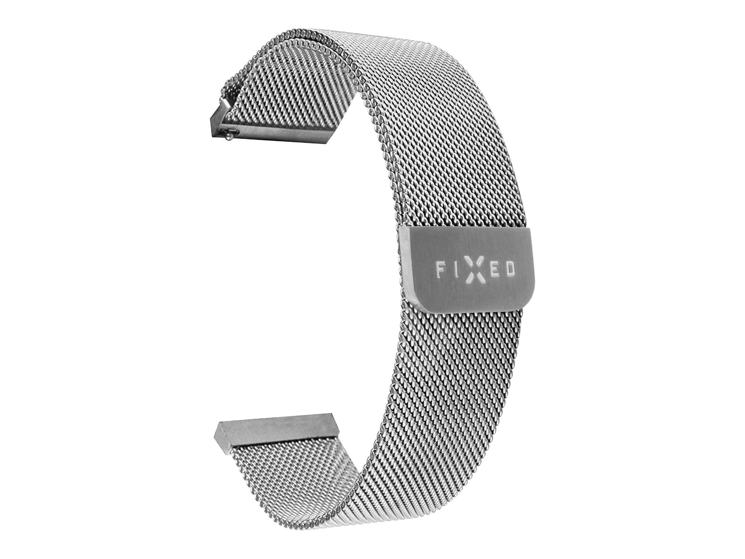 Fixed - Mesh Strap with Quick Release 22mm for Smartwatch - Silver