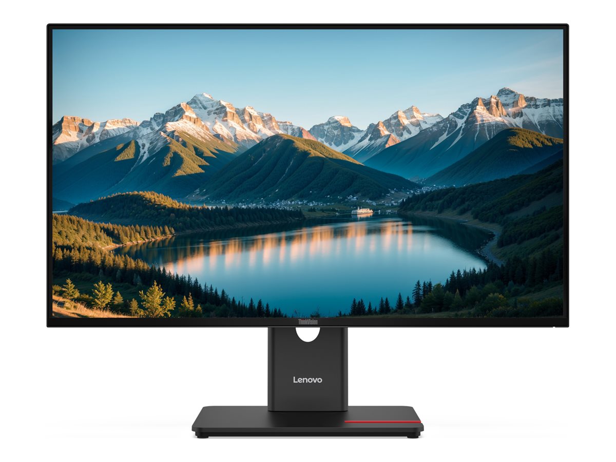 Lenovo - T27Q-40 - 27 " - IPS - 16:9 - 120 Hz - 6 ms - 2560 x 1440 pixels - 350 cd/m² - HDMI ports quantity 1 - Eclipse Black - Warranty 36 month(s)