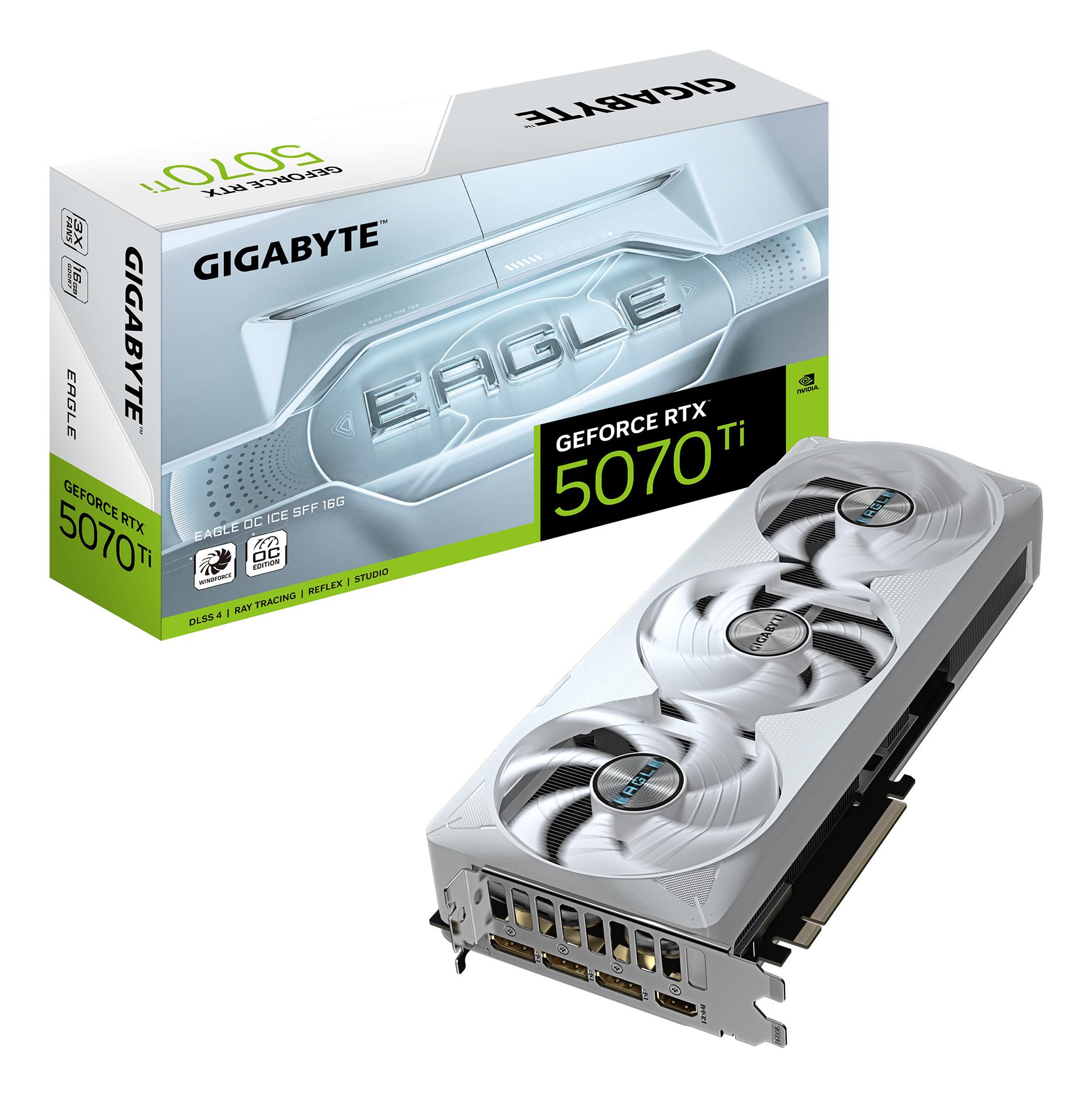Graphics Card|GIGABYTE|NVIDIA|GeForce RTX 5070 Ti|2542 MHz|16 GB|GDDR7|256 bit|PCI Express x16 5.0|Active|N507TEAGLEOCICE-16GD1.0