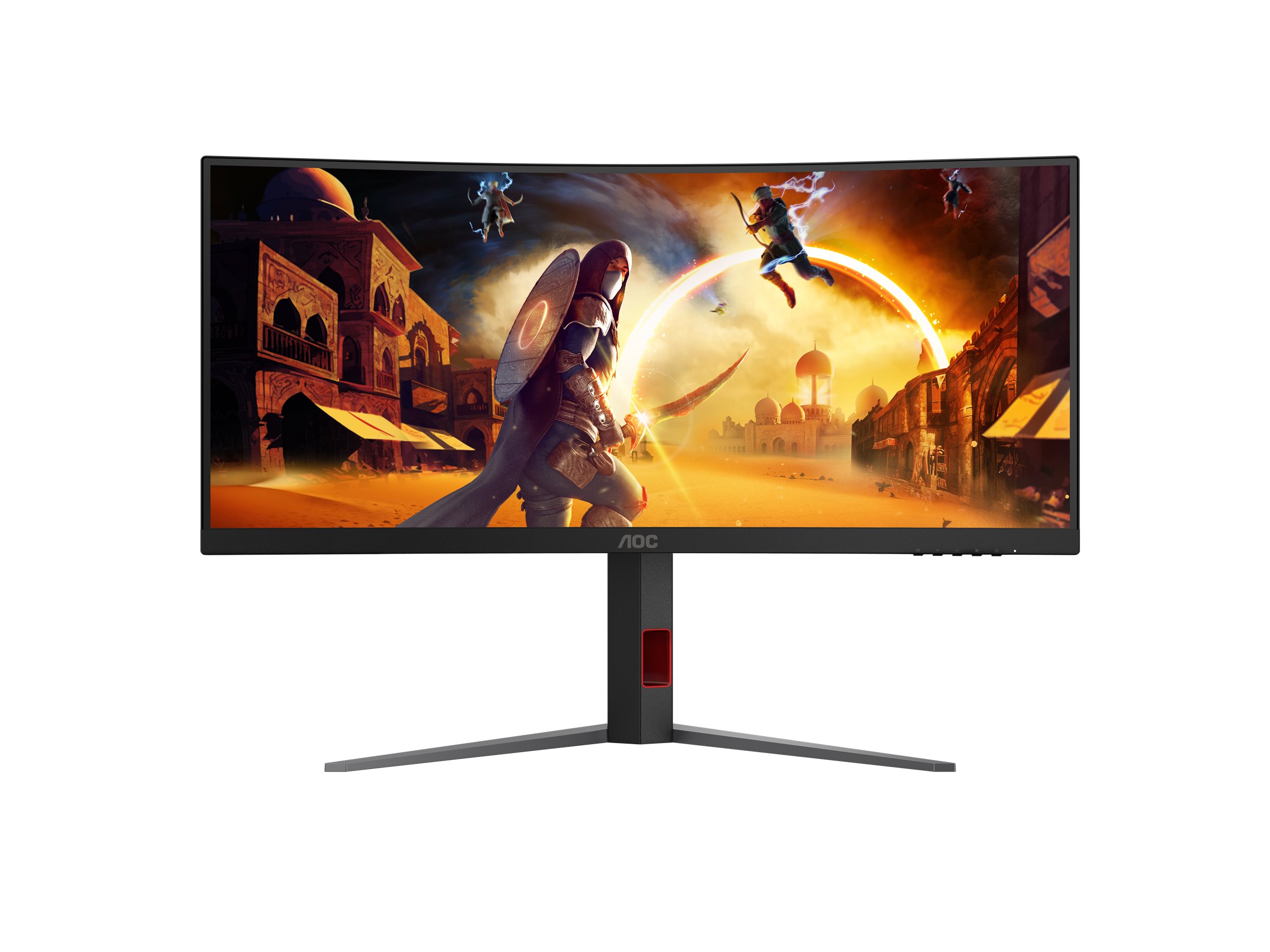 AOC - CU34G4Z - 34 " - Fast VA - WQHD - 21:9 - 240 Hz - 1 ms - 3440 x 1440 pixels - 450 cd/m² - HDMI ports quantity 2 - Black