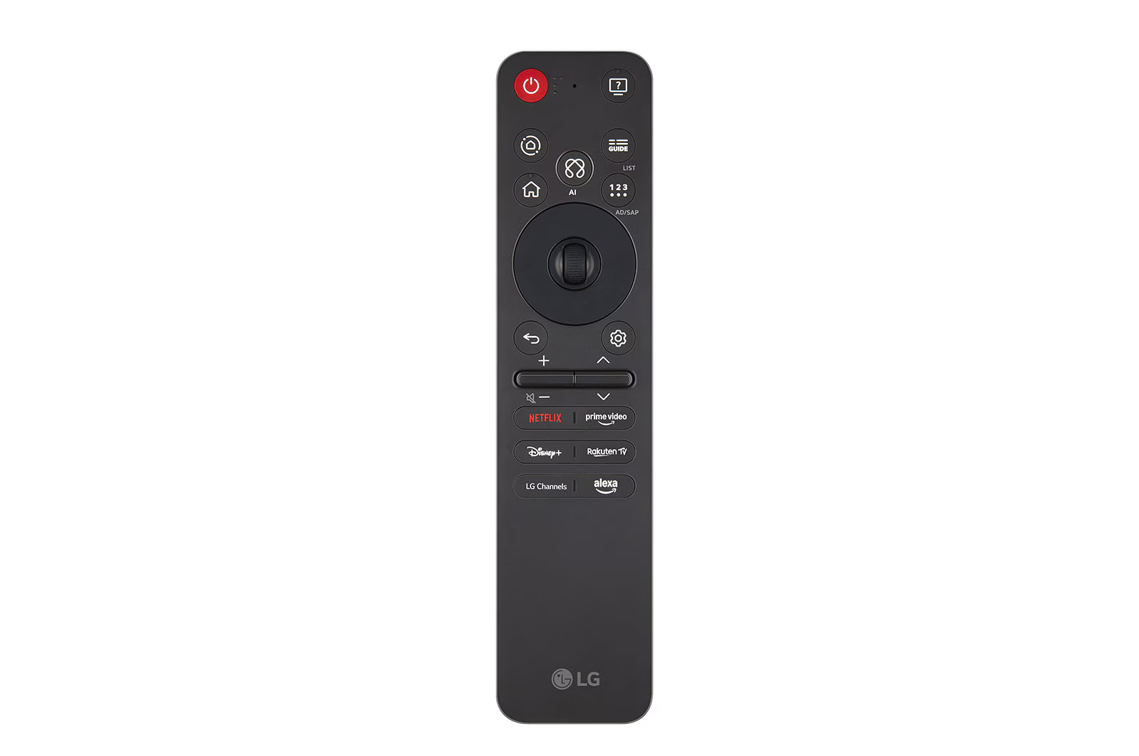 LG AI Magic Remote Controller - MR25GA - Smart voice recognition, Intuitive mouse as an arrow and wheel control