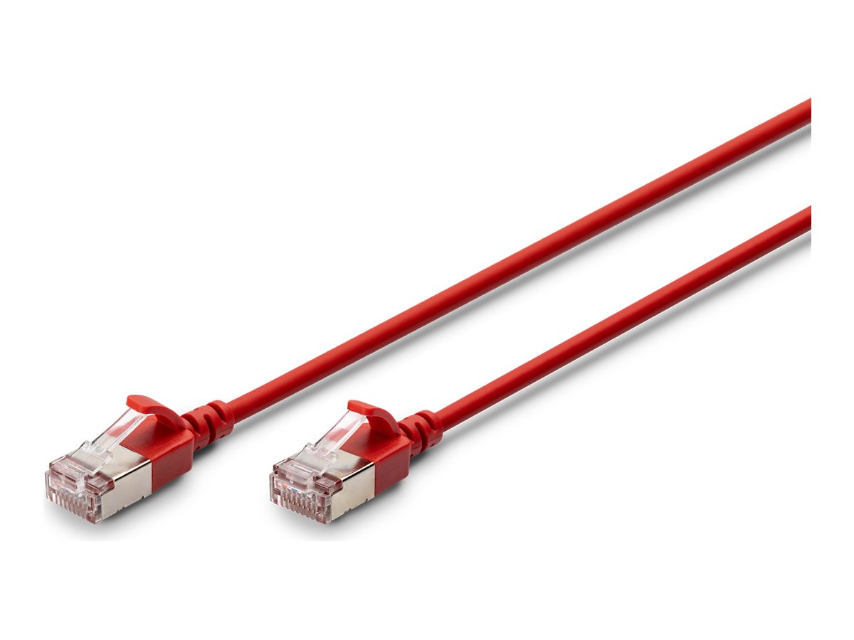 Digitus CAT 6A F-FTP Slim Patch Cable, 0.3 m - DK-1632-A-003S-R - Red