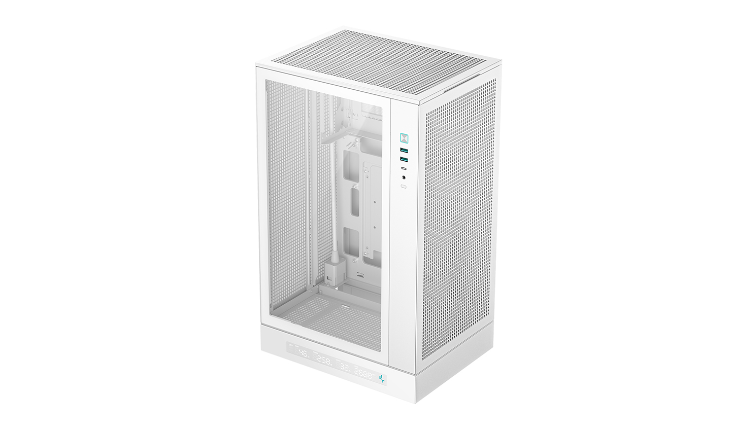 Deepcool Case - CH270 DIGITAL WH - White - Mini Tower