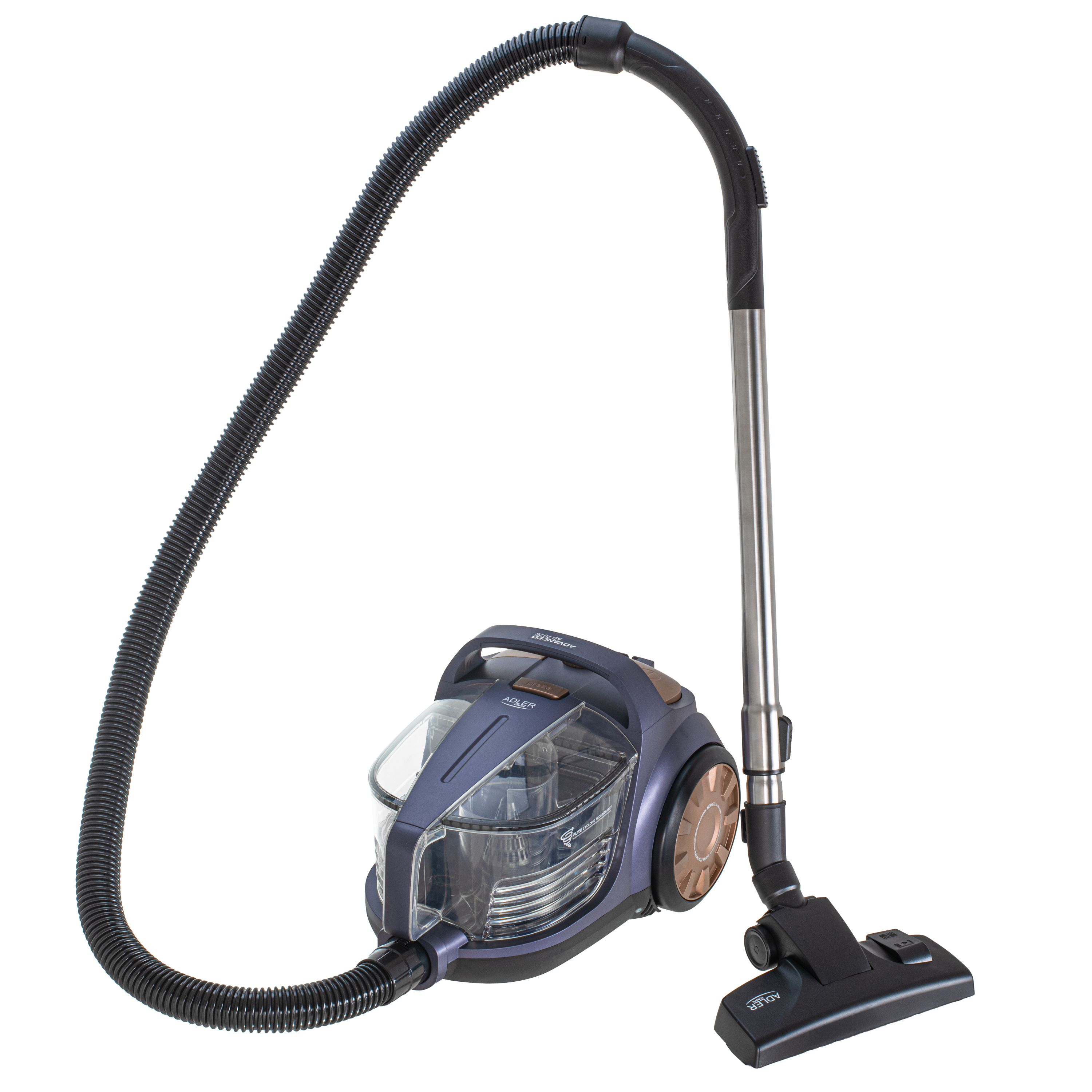 Adler Cyclone Vacuum Cleaner - AD 7076 - Bagless - Power 3000 W - Dust capacity 3.5 L - Violet