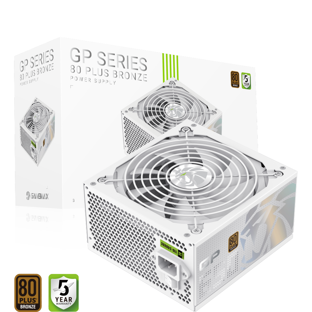 Gamemax PSU - GP 650B WH - 650 W - Bronze - White - Non-Modular