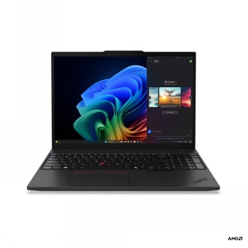 Lenovo Thinkpad T16 G4 AMD - Black - 16 " - IPS - WUXGA - 1920 x 1200 pixels - Anti-glare - AMD Ryzen AI 5 PRO - 340 - 32 GB - SO-DIMM DDR5 - Solid-state drive capacity 512 GB - AMD Radeon 840M Graphics - Windows 11 Pro - 802.11be - Bluetooth version 5.4 