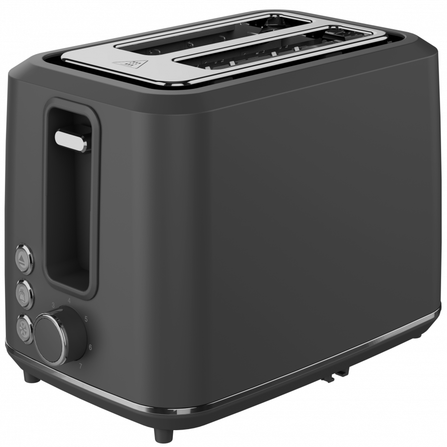 Electric Toaster, Grey, 220-240V, 50-60Hz, 920-1080W, 2 slots, 3 modes, 7 browning levels