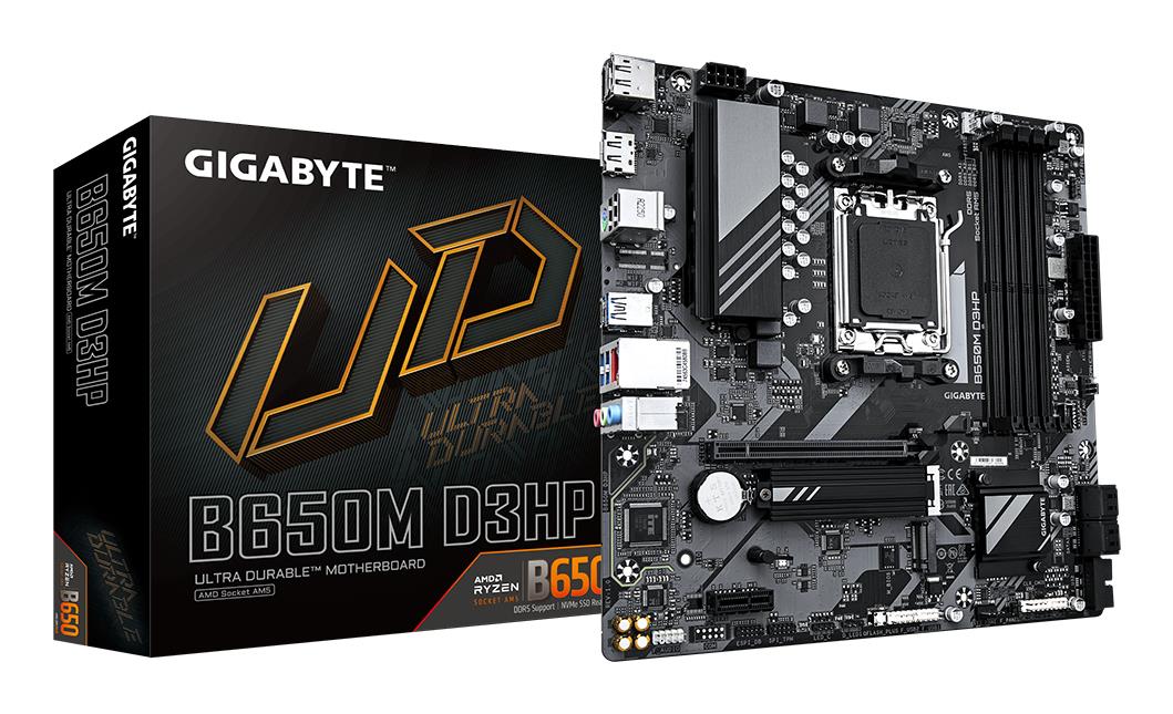 Mainboard|GIGABYTE|AMD B650|SAM5|Micro-ATX|Memory DDR5|Memory slots 4|B650MD3HP1.3
