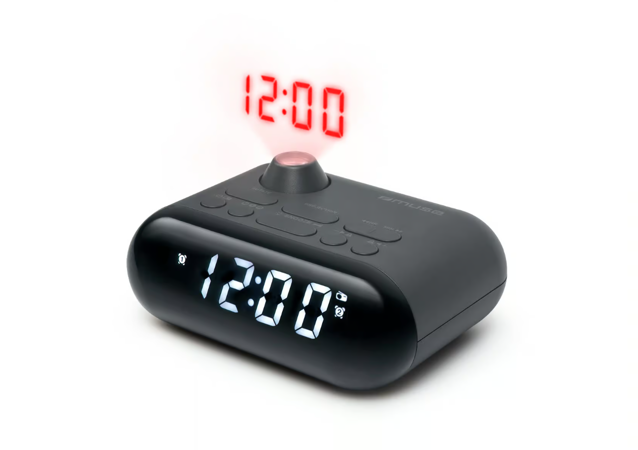 Muse Clock Radio With Projection - M-179 P - FM radio