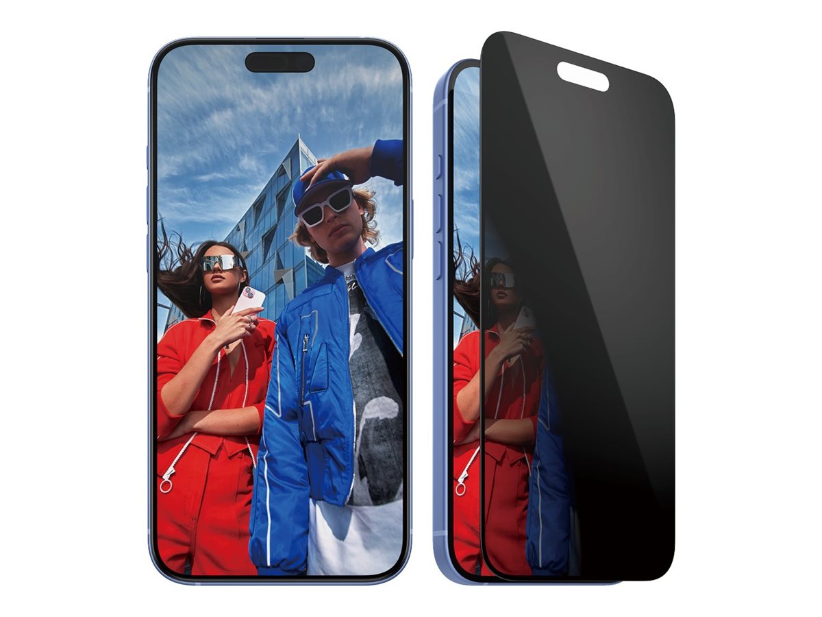 PanzerGlass Screen protector - Apple - iPhone 16 Plus/iPhone 15 Plus - Tempered glass - Black - Ultra-Wide Fit