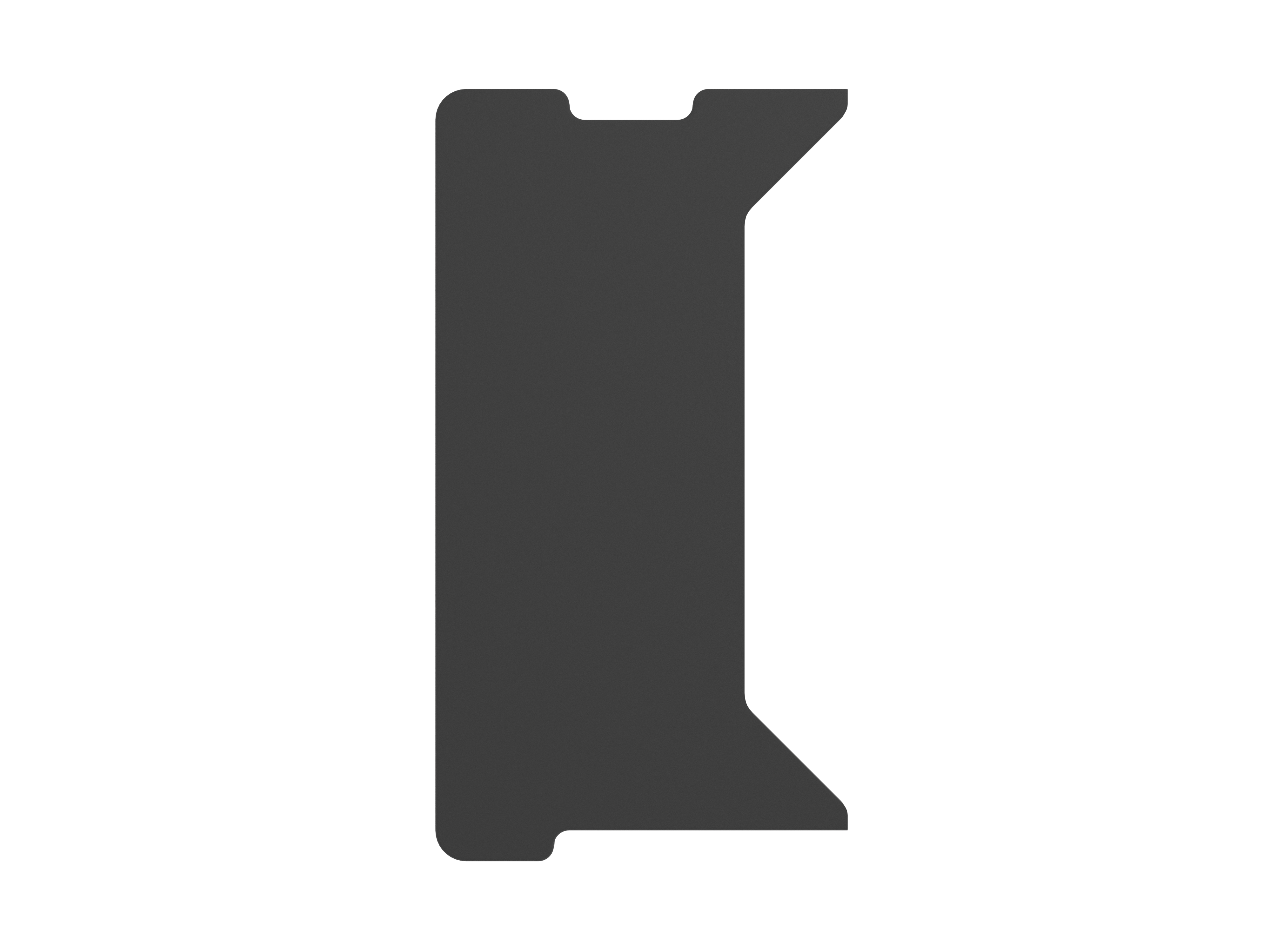 Genesis - Holm Modular Side Desk Top Left 40cm - NDS-2278 - Anthracite Black