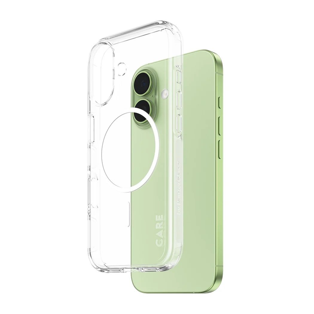 PanzerGlass Flagship Case - Back cover - Apple - iPhone 17 - Recycled plastic - Transparent - Urban Explorer w. White MagSafe