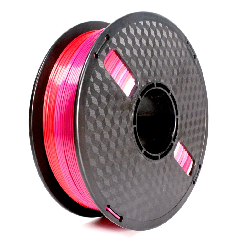 Flashforge Filament, PLA Silk Rainbow - 3DP-PLA-SK-01-RP - 1.75 mm diameter, 1kg/spool - Red/Purple