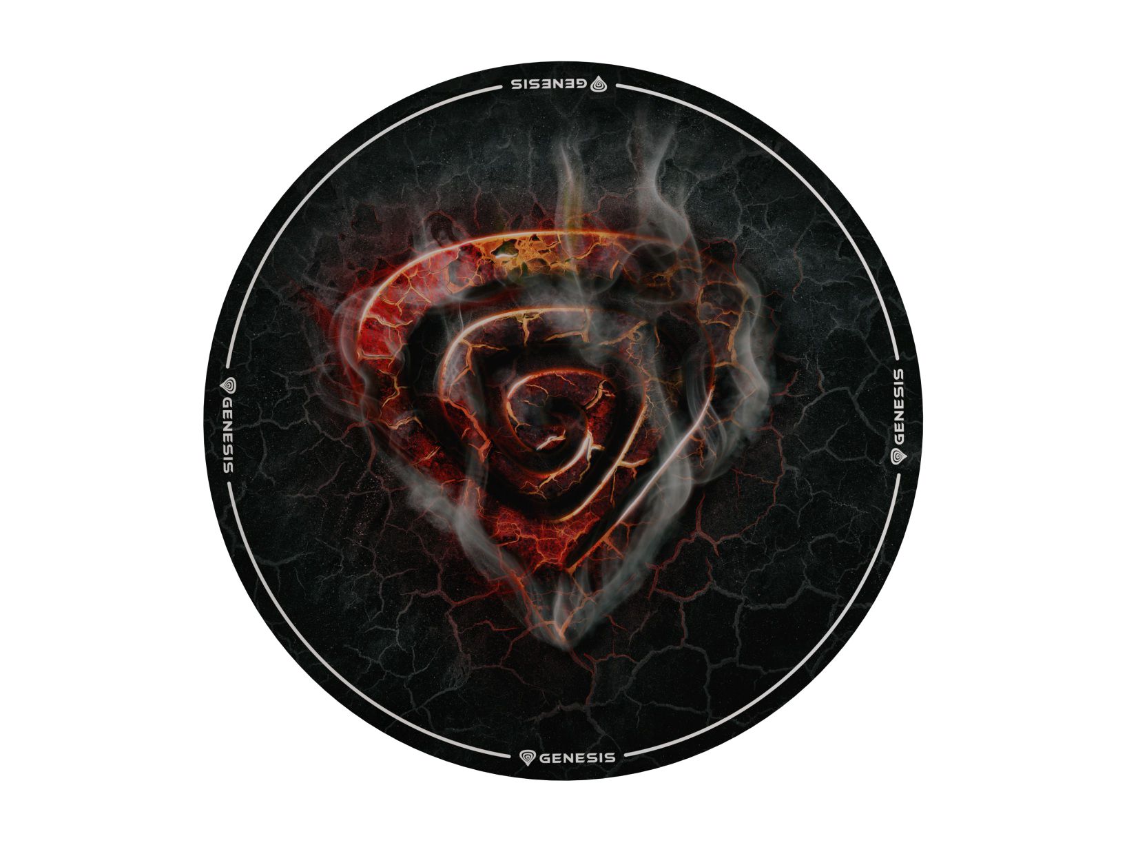 Genesis Tellur 400 Round Lava Floor Mat - Black