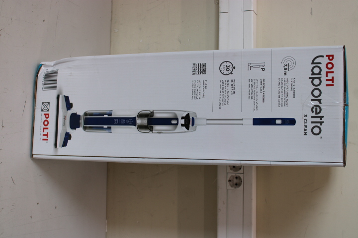SALE OUT.  - Polti Vacuum steam mop with portable steam cleaner - PTEU0299 Vaporetto 3 Clean_Blue - Power 1800 W - Steam pressure Not Applicable bar - Water tank capacity 0.5 L - White/Blue - DAMAGED PACKAGING