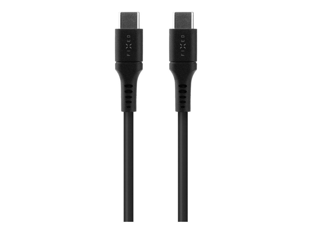 Fixed - Liquid Silicone Cable USB-C/USB-C, 2m, 60W - FIXDLS-CC2-BK