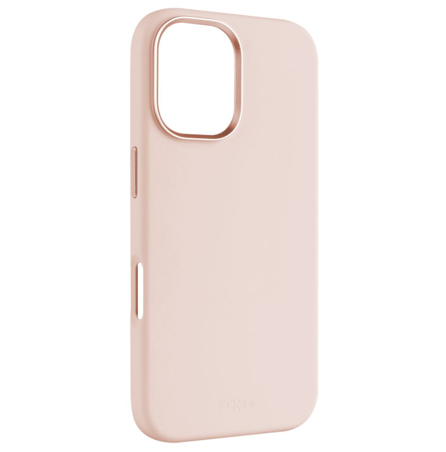 Fixed MagFlow - Back cover - Apple - iPhone 16 - Liquid silicon - Pink