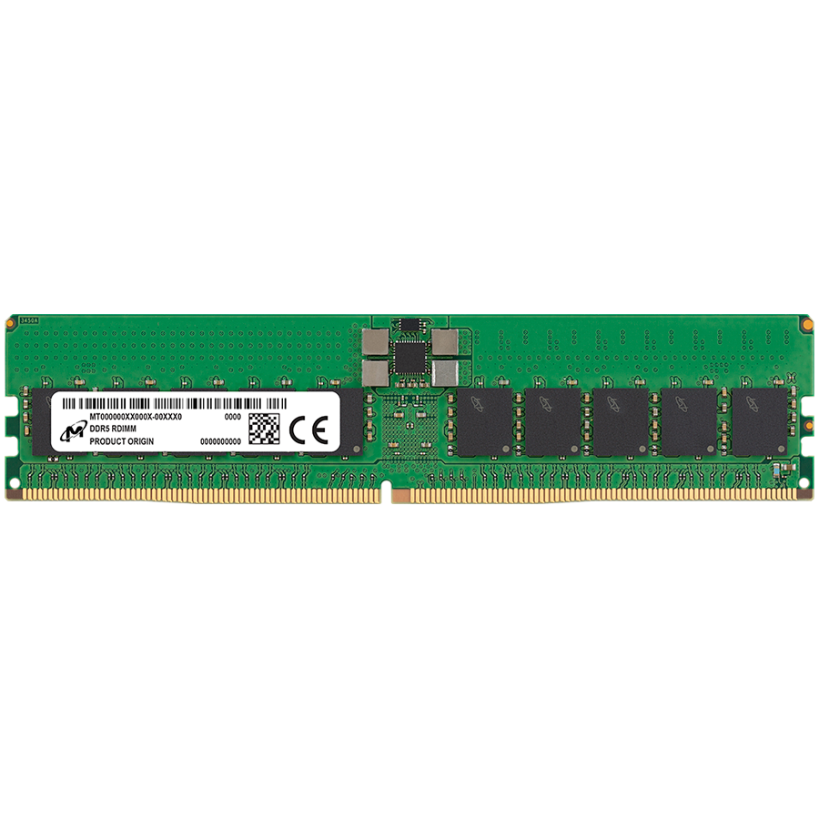MICRON DDR5 RDIMM 32GB 2Rx8 6400 CL52 (16Gbit) (Tray)