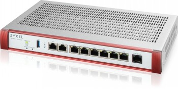 ZYXEL USG FLEX 200 H, USER-DEFINABLE PORTS WITH 2*2.5G & 6*1G, 1*USB WITH 1 YR GOLD SECURITY PACK (5Y WARRANTY)