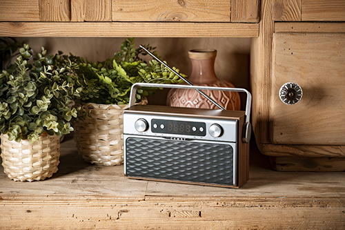 Camry - Bluetooth Radio - CR 1183 - 16 W - AUX in - Wooden
