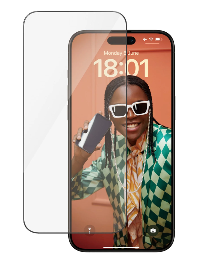 PanzerGlass - Screen protector - Apple - IPhone 15 Pro Max - Glass - Transparent - Ultra-wide fit, Scratch resistant, Drop protection, EasyAligner included