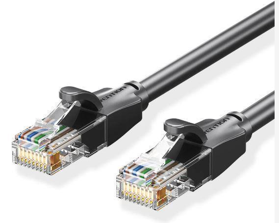 PATCH CABLE CAT.6 UTP/20M BLACK IBEBQ VENTION