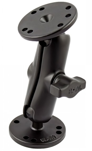 RAM MOUNTS B-KOKO MEDIUM KIINNITYSVARSI + 2X B-KOKO 1.0" KUULA PYÖREÄ 2.5" ALUSTA