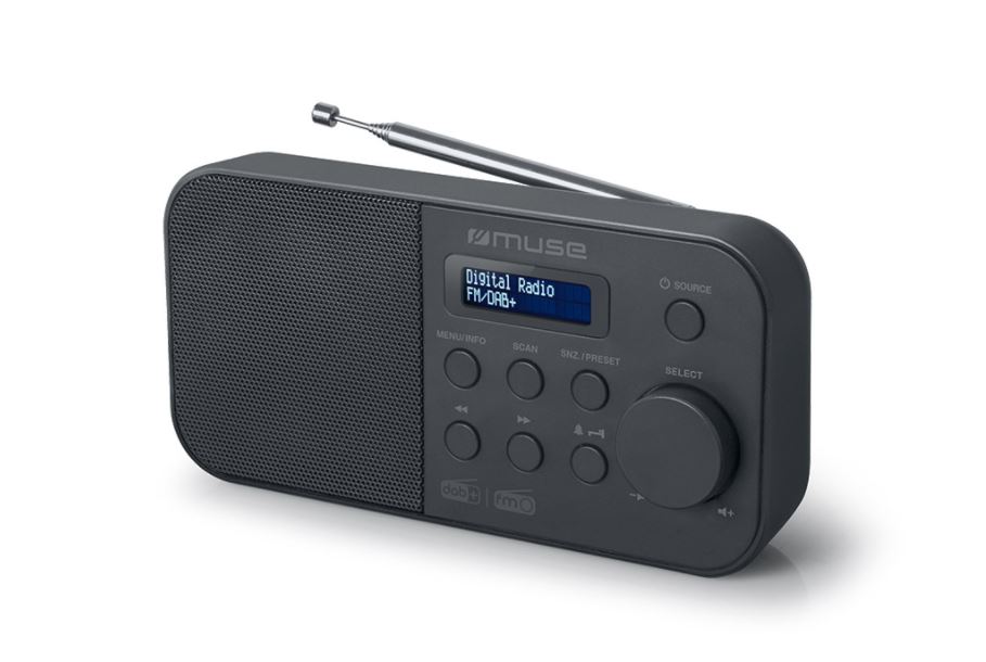 Muse - Alarm function - M-109DB - Portable radio - Black