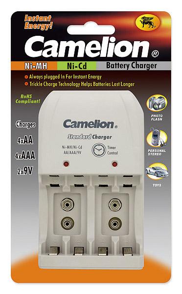 Camelion - Plug-In Battery Charger - BC-0904S - 2x or 4xNi-MH AA/AAA or 1-2x 9V Ni-MH